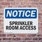 Signmission Sprinkler Room Access, 14 in W x Rectangle, Plastic OS-2PACK-NS-P-1014-L-18405 - alternate 3